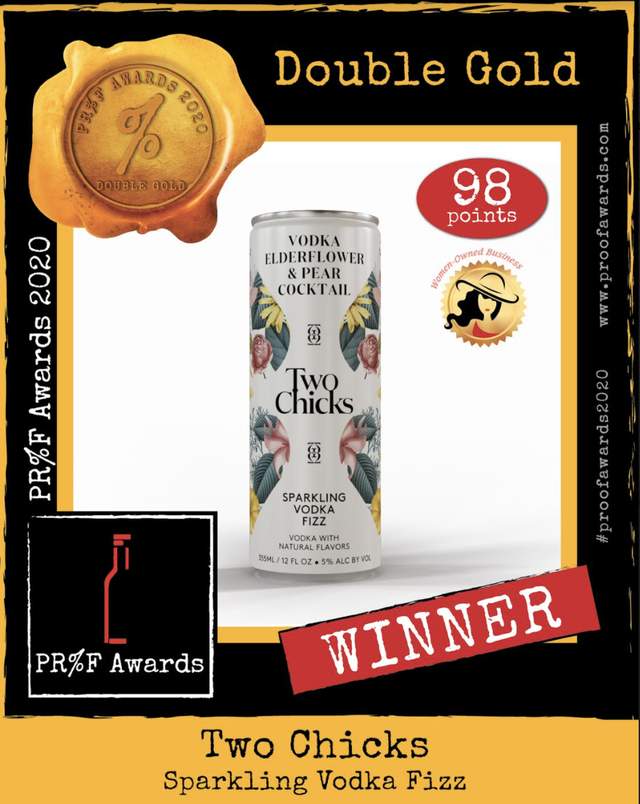 Proof 2020 Design Distinction and Tasting Award Winners - Two Chicks Cocktails | Canned Cocktails | Ready-to-drink