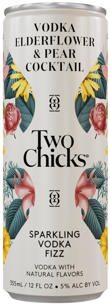 two chicks vodka fizz can