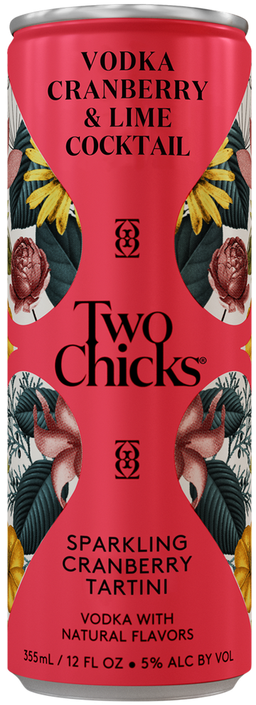 two chicks cranberry tartini cocktail