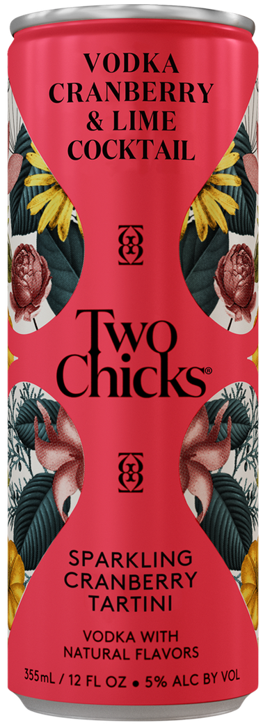 two chicks cranberry tartini cocktail